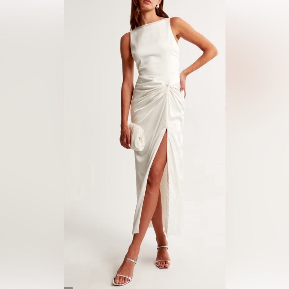 Draped Skirt Maxi Dress